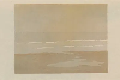 Pluie sur la mer, Villers by Amédée Joyau, 1896 — digital art print download