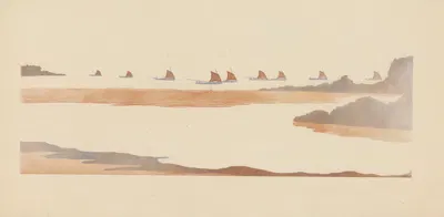 Rentrée des Sardiniers (Douarnenez, Finistère) by Amédée Joyau, 1898-1899 — digital art print download