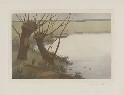 Пруд by Шарль-Луи Удар, 1898 — digital art print download