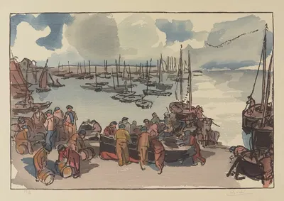 Douarnenez by Jules Chadel, 1930 — digital art print download