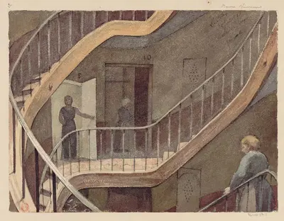 Лестница прохода Радзивилла by Леон-Огюст Отен, 1883 — digital art print download