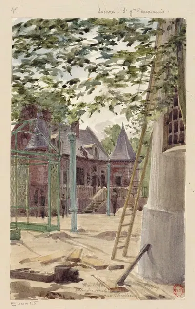 Праздник (Поршеронов) в Тюильри by Леон-Огюст Отен, 1886 — digital art print download