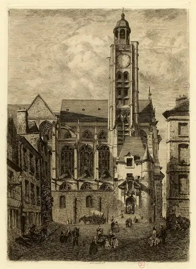 Церковь Святого Стефана на севере by Альфред Александре Делоне, 1866 — digital art print download