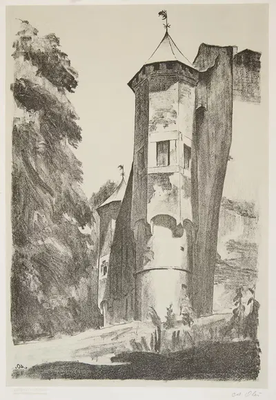 Дębно – Замок by Анджей Зигмунт Олещ, 1923 — digital art print download