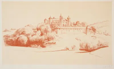 Вишнич – Замок by Анджей Зигмунт Олещ, 1923 — digital art print download