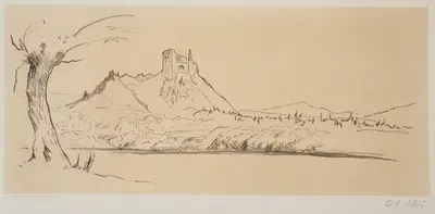 Чорштын – Замок by Анджей Зигмунт Олещ, 1923 — digital art print download