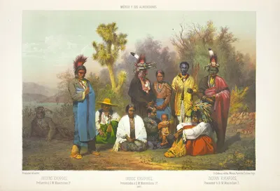 Indian Kikapoos, presented to H.M. Maximilien 1-r by C. Castro, 1869 — digital art print download