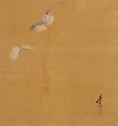 Moths by Shibata Zeshin, 1847 — digital art print download