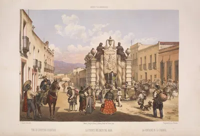 The fo spouting fountain. by C. Castro, 1869 — digital art print download