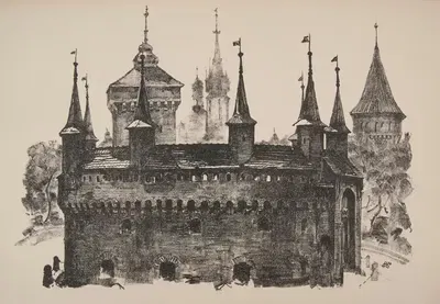 Барбакан by Ян Канты Гумовский, 1925-1926 — digital art print download