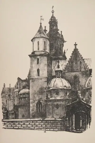 Кафедральный собор на Вавеле by Ян Канты Гумовский, 1925-1926 — digital art print download
