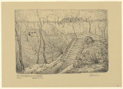 Берген; укрепления в конце улицы Спарренлан by Дирк Вис, 1946 — digital art print download