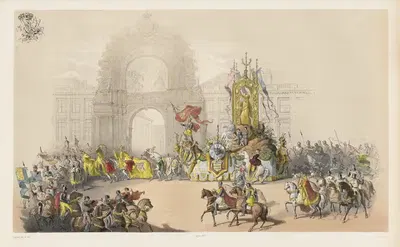 Повозка Люксембурга или Годфруа де Буйона by Жюль Хельбиг, 1856 — digital art print download