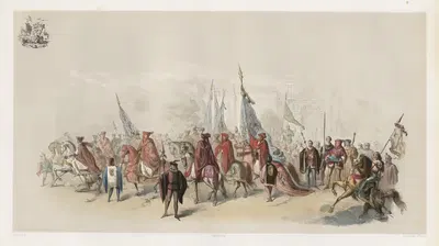 Процессия Золотого руна, отправленная городом Брюгге by Жюль Хельбиг, 1856 — digital art print download