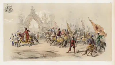 Кортеж Золотого руна, отправленный городом Брюгге by Жюль Хельбиг, 1856 — digital art print download