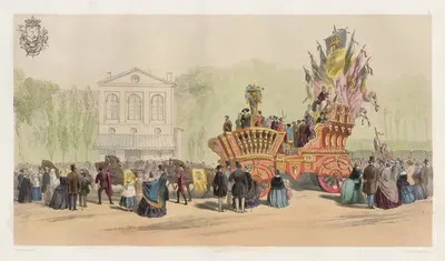 Повозка из Антверпена или Альберта и Изабеллы by Жюль Хельбиг, 1856 — digital art print download