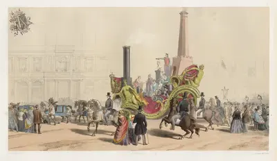 Промышленный вагон из Эно by Жюль Хельбиг, 1856 — digital art print download