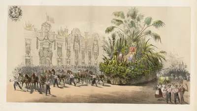 Карета Ганта или Садоводства by Жюль Хельбиг, 1856 — digital art print download
