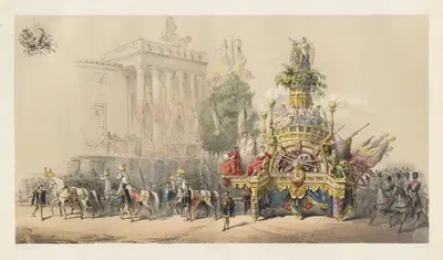 Колесница мира или Леопольда I by Жюль Хельбиг, 1856 — digital art print download