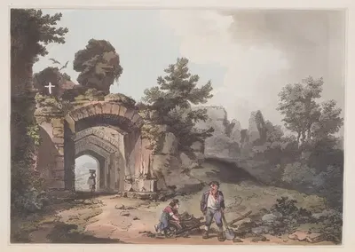 Замок Дадли by Филип Джеймс де Лутербург, 1805 — digital art print download