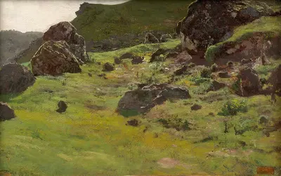 Пейзаж с камнями by Огюст Бонёр — digital art print download