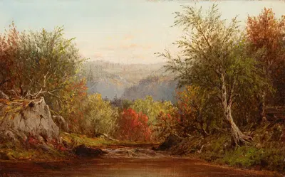 Осень в Кэтскиллах by Чарльз У. Кнапп, 1864 — digital art print download