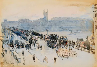 Лондонский мост by Чайлд Хассам, 1898 — digital art print download