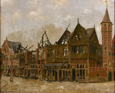 De puinen van den Brand by Constant Cap, 1894 — digital art print download