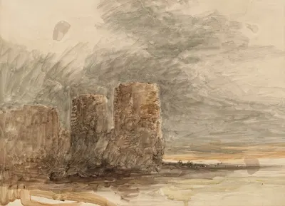 View of Flint Castle by David Cox — digital art print download