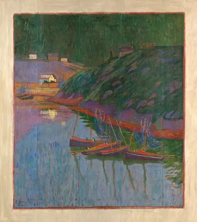 Лодки в порту Брино by Эмиль Жордан, 1914 — digital art print download