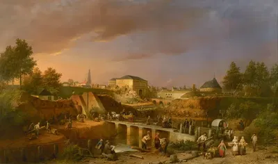 Снос ворот Святого Георгия в 1866 году by Фердинанд де Бракелер, 1869 — digital art print download