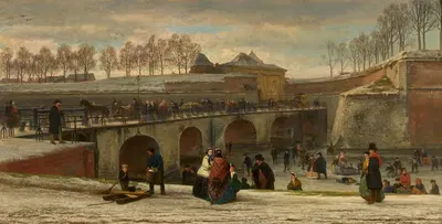 Ворота Боргерхаут by Флоран Крабелс, 1868 — digital art print download