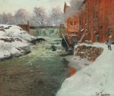 Effet de neige by Frits Thaulow, 1897 — digital art print download