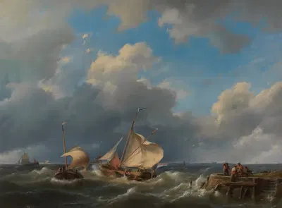 Морской пейзаж by Херманус Кеккок, 1830 — digital art print download