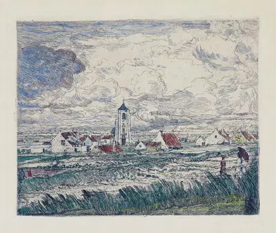 Grande vue de Mariakerke by James Ensor, 1887 — digital art print download