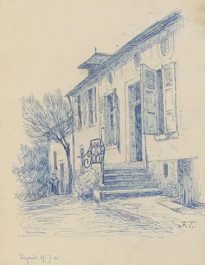 Платформа загородного дома в Виргинале by Жан-Франсуа Таелеманс, 1921 — digital art print download