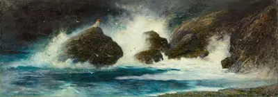 Штормовой морской пейзаж by Карл Вильгельм Диффенбах, 1901 — digital art print download