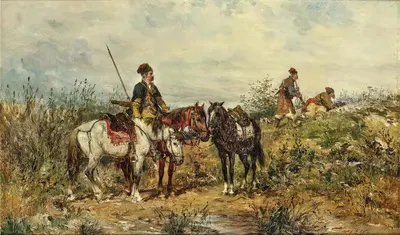 Скауты by Людвиг Гедлек, 1881 — digital art print download