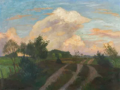 Летний вечер в Сурхайде by Отто Модерсон, 1930 — digital art print download