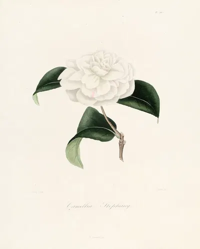 Iconographie du genre Camellia Pl.011 by Lorenzo Berlèse, 1841-1843 — digital art print download