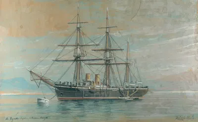 Барк "Ле Ринда by Роберт Мольс, 1880 — digital art print download