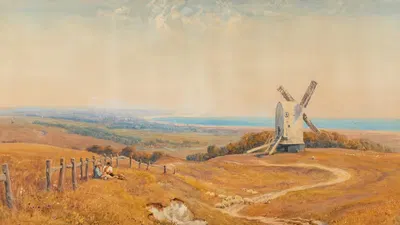 Брайтон, вид с Лансинга by Роберт Торн Уэйт, 1888 — digital art print download