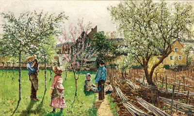 Весна by Теодор фон Хёрманн, 1886 — digital art print download