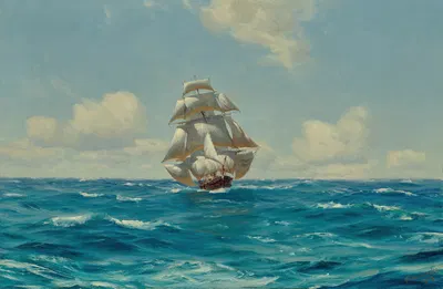 Клиппер by Томас Сомерскейлс, 1904 — digital art print download