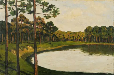 Груневальдское озеро by Уолтер Лейстиков, 1895-1905 — digital art print download