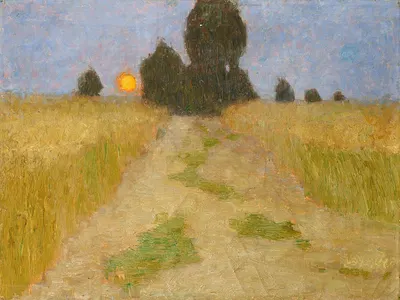 Пейзаж с луной by Вальтер Опхей, 1906 — digital art print download