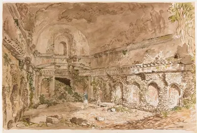 Дорический нымфей в вилле Домициана by Карло Лабруцци, c. 1789 — digital art print download