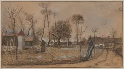Milcendeau's House at Bois Durand by Charles Milcendeau, 1915 — digital art print download