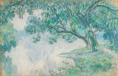 Landscape with Pond by Émile Schuffenecker, c. 1896 — digital art print download