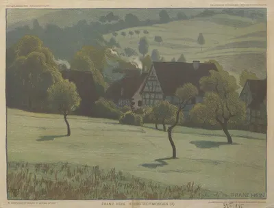 Herbstreifmorgen by Franz Hein — digital art print download